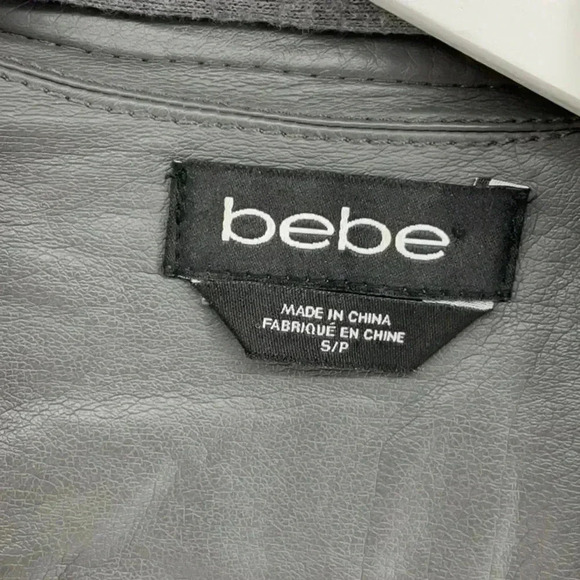 BEBE MOTO JACKET WITH REMOVABLE SCARF - Picture 4 of 5